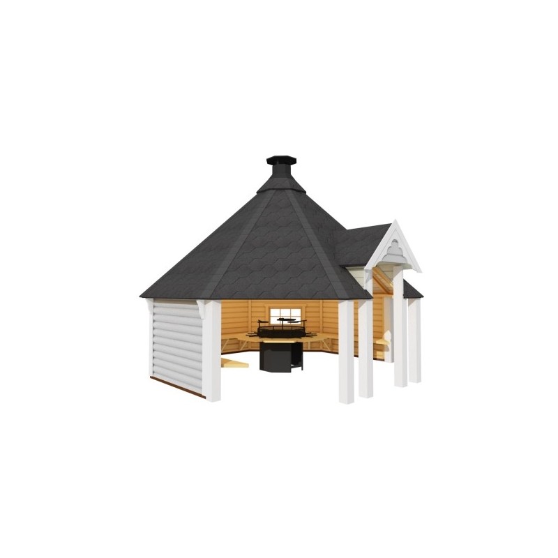 Otwarta wiata grillowa 14,9m2