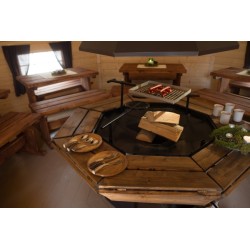 Podwójny domek grillowy 25m2 + 25m2