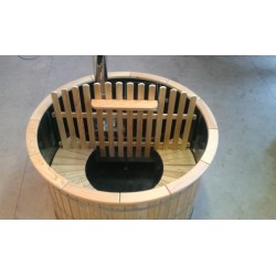 Balia ogrodowa śr. 1,5m z wkładem polipropylenowym i piecem wewnętrznym