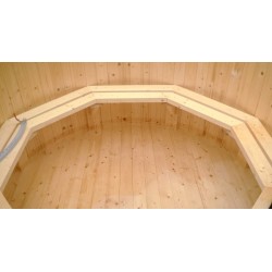 Balia ogrodowa śr. 2,2m z piecem wewnętrznym