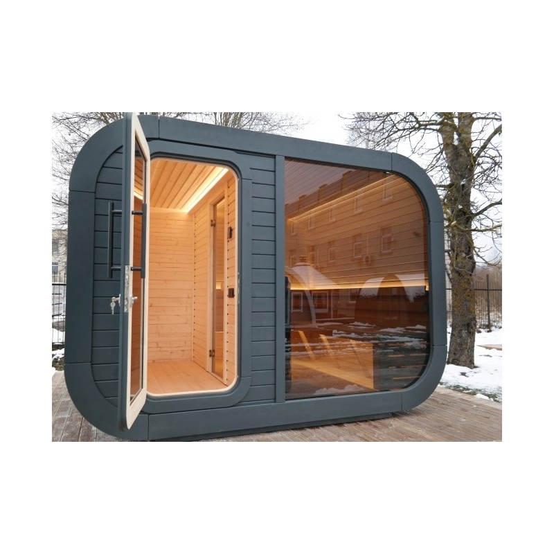 Sauna Aurora 3,3x2,4m z przebieralnią