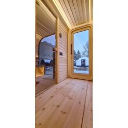 Sauna Aurora 3,3x2,4m z przebieralnią