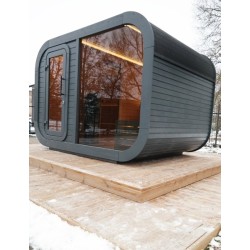 Sauna Aurora 3,3x2,4m z przebieralnią