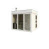 Sauna Kostka 2x3m z przebieralnią