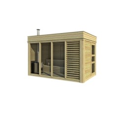 Sauna Kostka 2x4m z przebieralnią