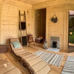 Sauna Kostka 3x5m z przedsionkiem