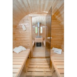 Sauna Beczka śr. 2,2x4m