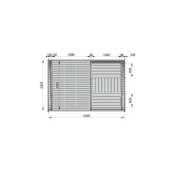 Beczka Sypialniana Nora śr. 2,2x3,3m