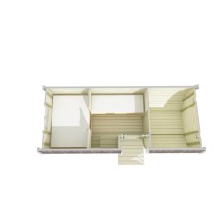 Beczka sypialniana Inga śr. 2,2x5,4m