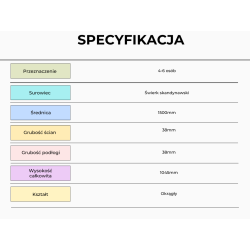 Balia ogrodowa śr. 1,5m z piecem wewnętrznym