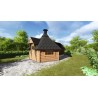 Domek grillowy 9,2m2 z dobudówką 3m2