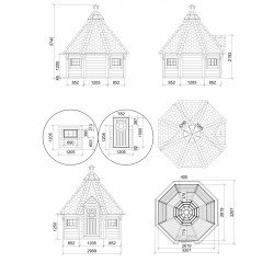Domek grillowy 6,9m2