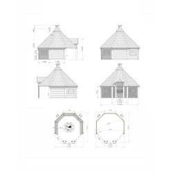 Otwarta wiata grillowa 14,9m2