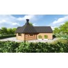 Domek grillowy 9,2m2 z dobudówką 3m2
