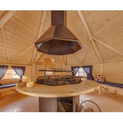 Domek grillowy 16,5m2 z dobudówką 3m2