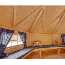 Domek grillowy 16,5m2 z dobudówką 3m2