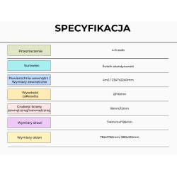 Sauna Aurora 2,3x2,4m