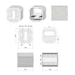 Sauna Aurora 2,3x2,4m