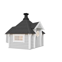 Domek grillowy 9,2m2 z dobudówką 3m2