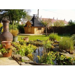 Domek grillowy 9,2m2 z krzywymi ścianami