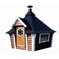 Domek grillowy 9,2m2 z krzywymi ścianami
