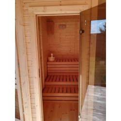 Sauna Kostka 3x4m z przedsionkiem