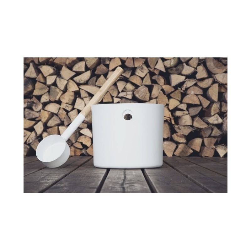 Wiadro i chochla - kolor biały