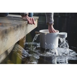 Wiadro i chochla - kolor biały