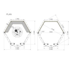 Otwarta wiata grillowa 9,2m2