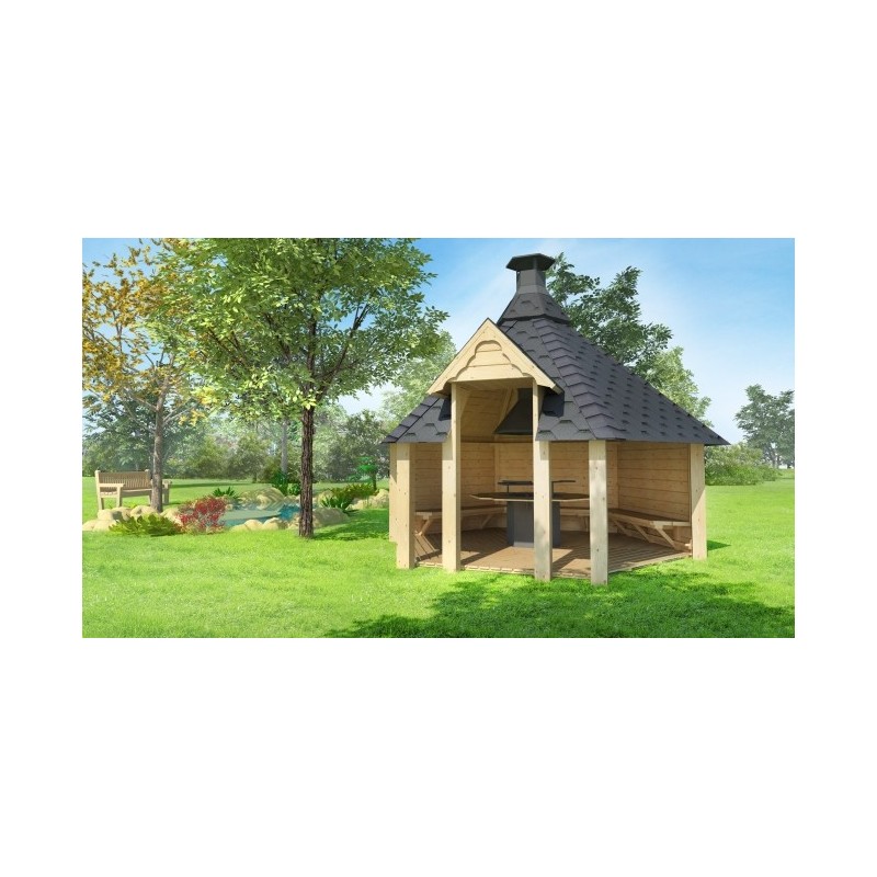 Otwarta wiata grillowa 9,2m2